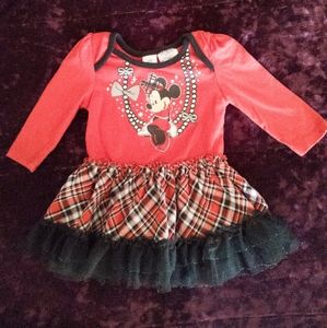 Red Minnie mouse infant dress